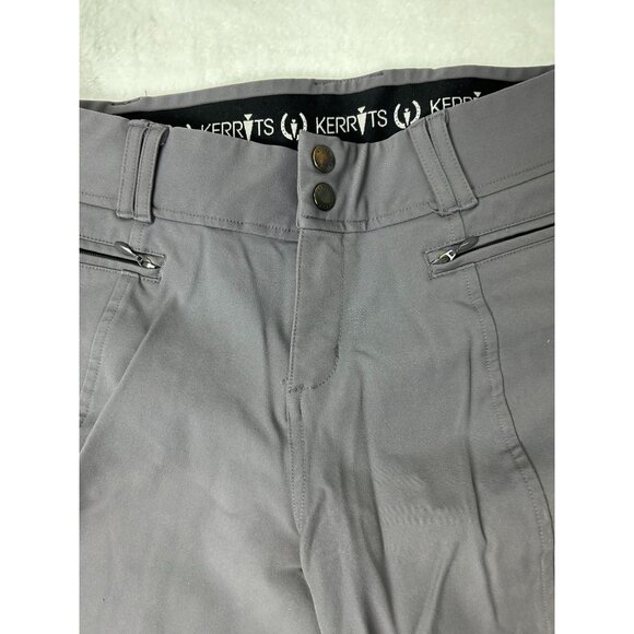 Kerrits Taupe Full Seat Riding Tights With Grip Panels & Zipper Pockets  Medium - Picture 8 of 13